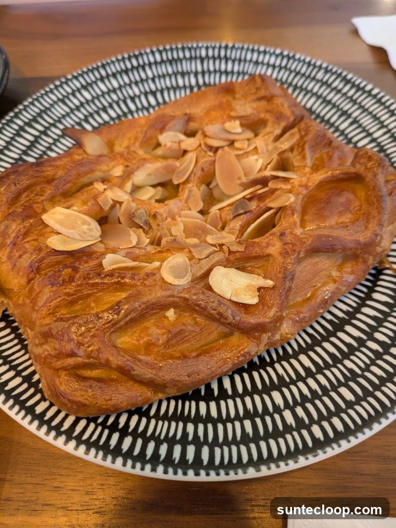 Almond Pastry on a Plate