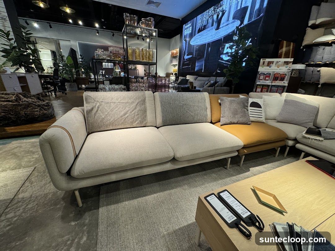 Modern Living Room Display