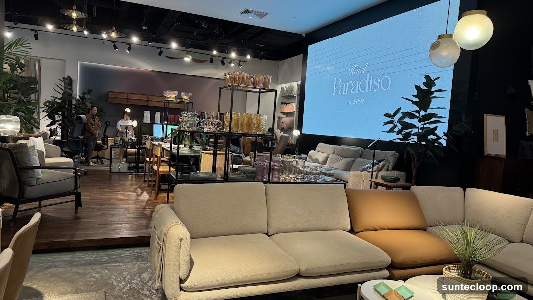 Interior of a furniture store