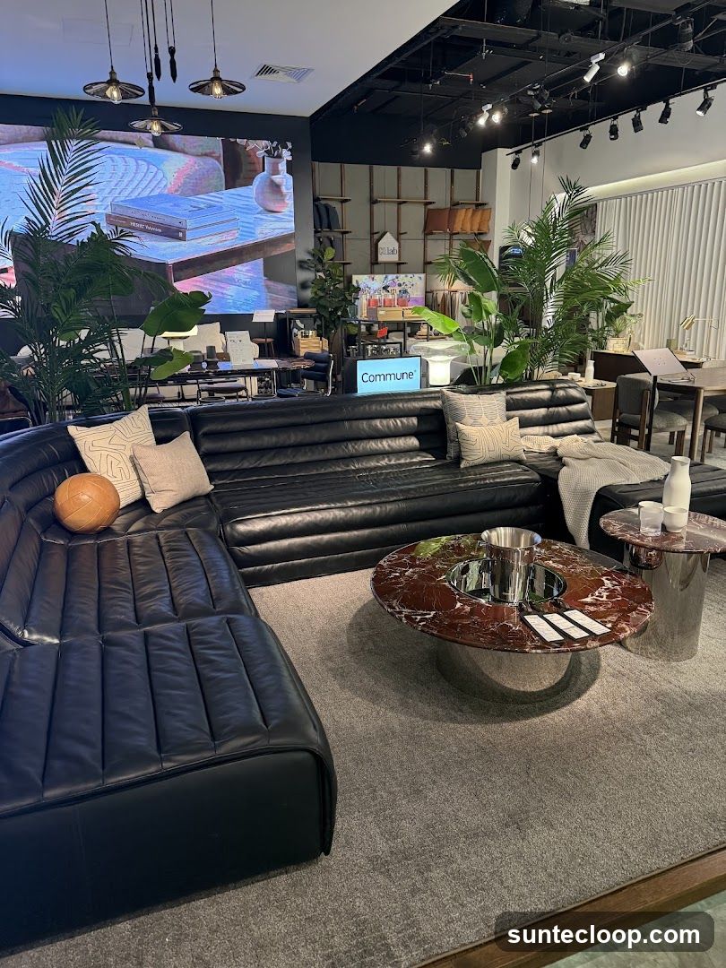 Modern Living Room Display