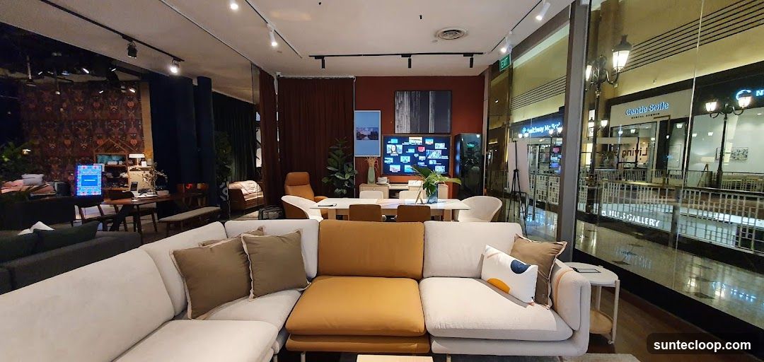 Interior of a furniture store