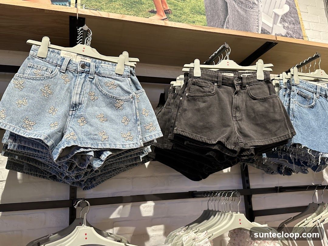 Denim Shorts Display