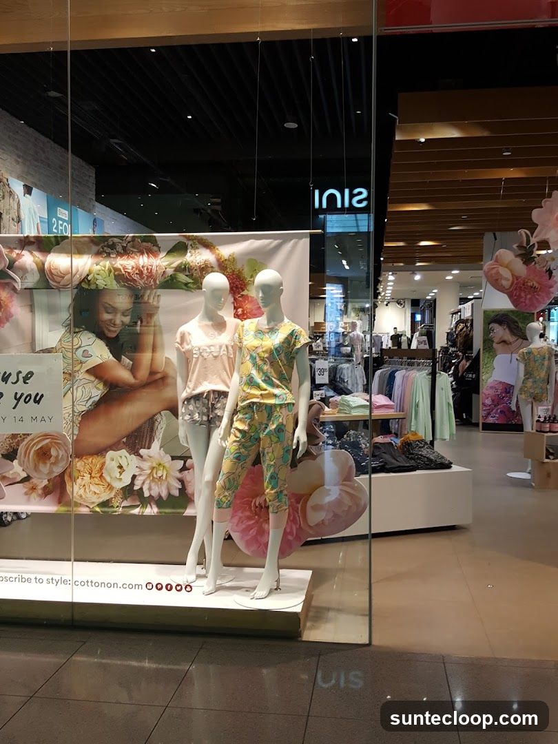 Store Window Display with Mannequins