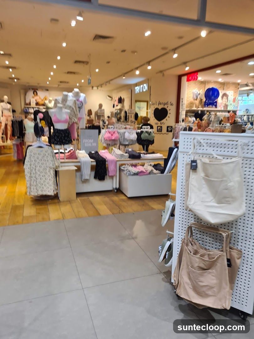 Clothing store interior