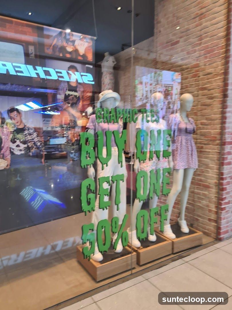 Skechers Store Window Display