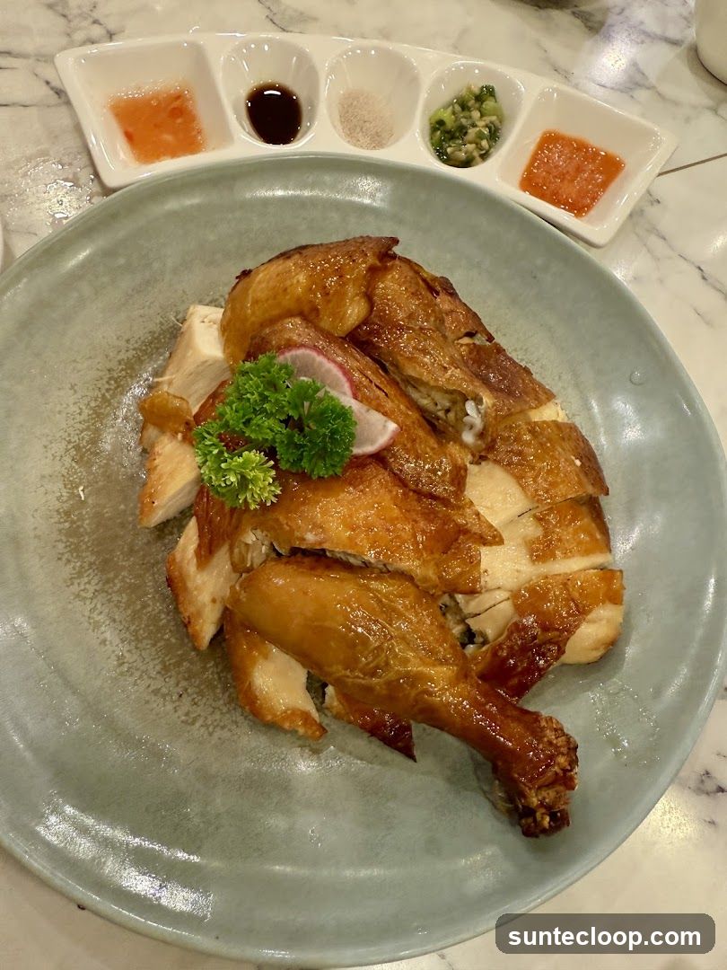 Roasted Chicken with Condiments