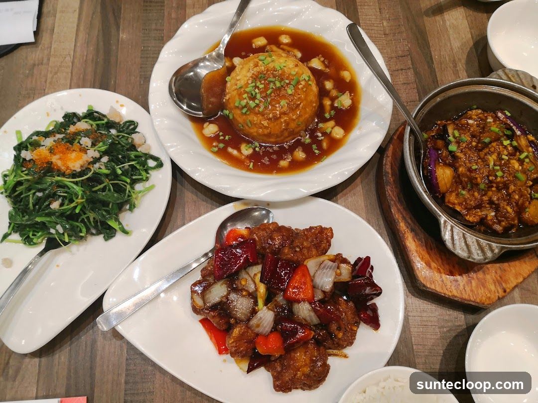 Chinese Food Spread