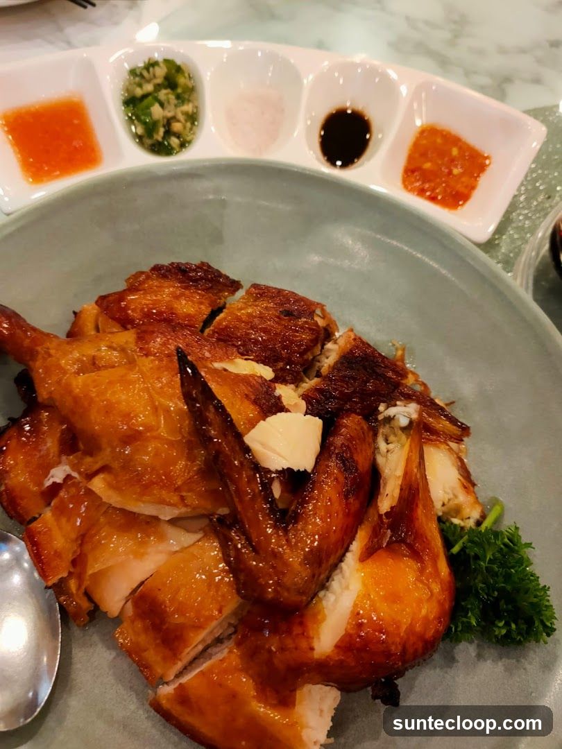 Roasted Chicken with Condiments