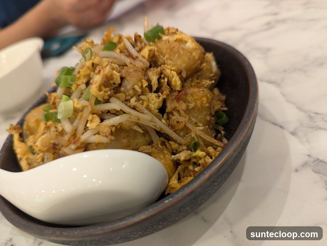 Fried Turnip Cake with Scrambled Eggs