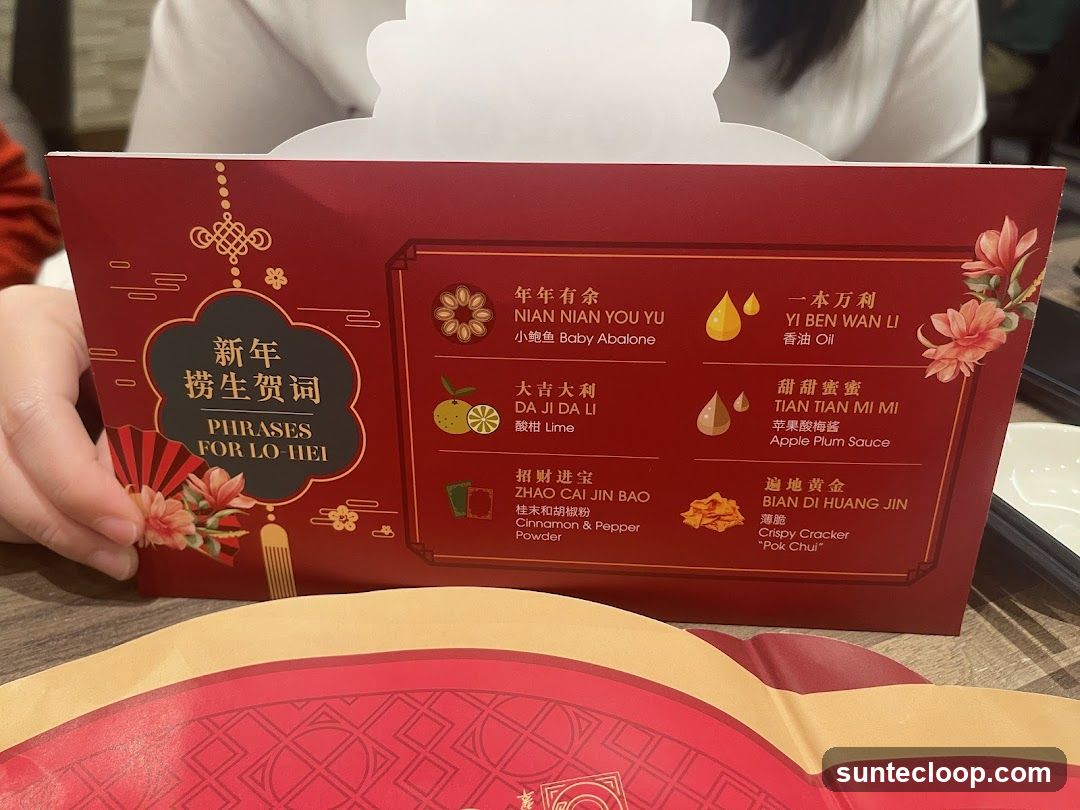 Chinese New Year Lo Hei Phrases
