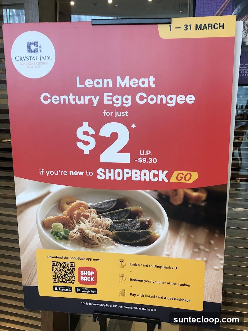 Crystal Jade Lean Meat Century Egg Congee Promotion