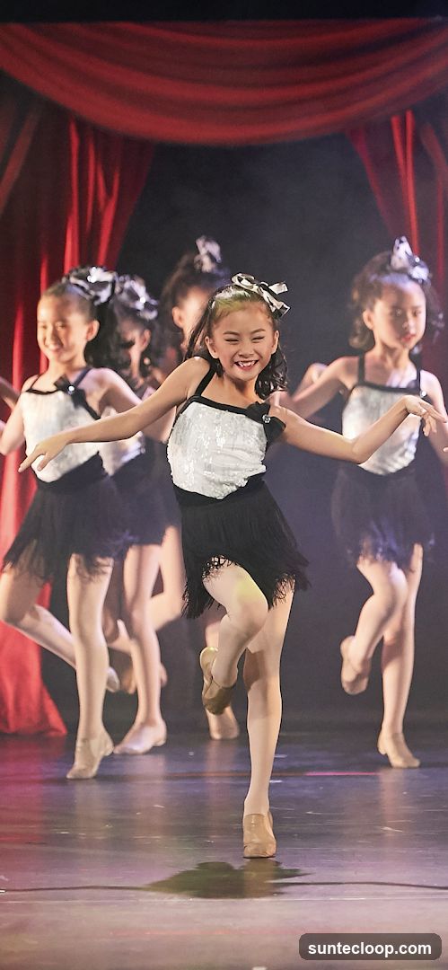 Children performing a dance routine