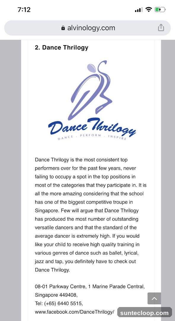 Dance Thrilogy Information