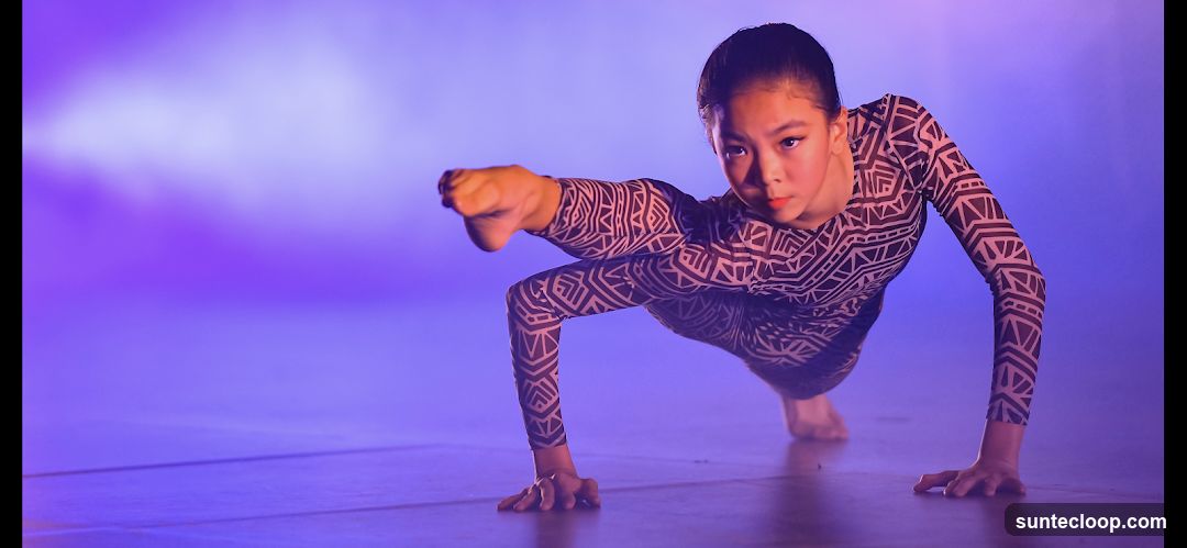 Dancer in Geometric Costume