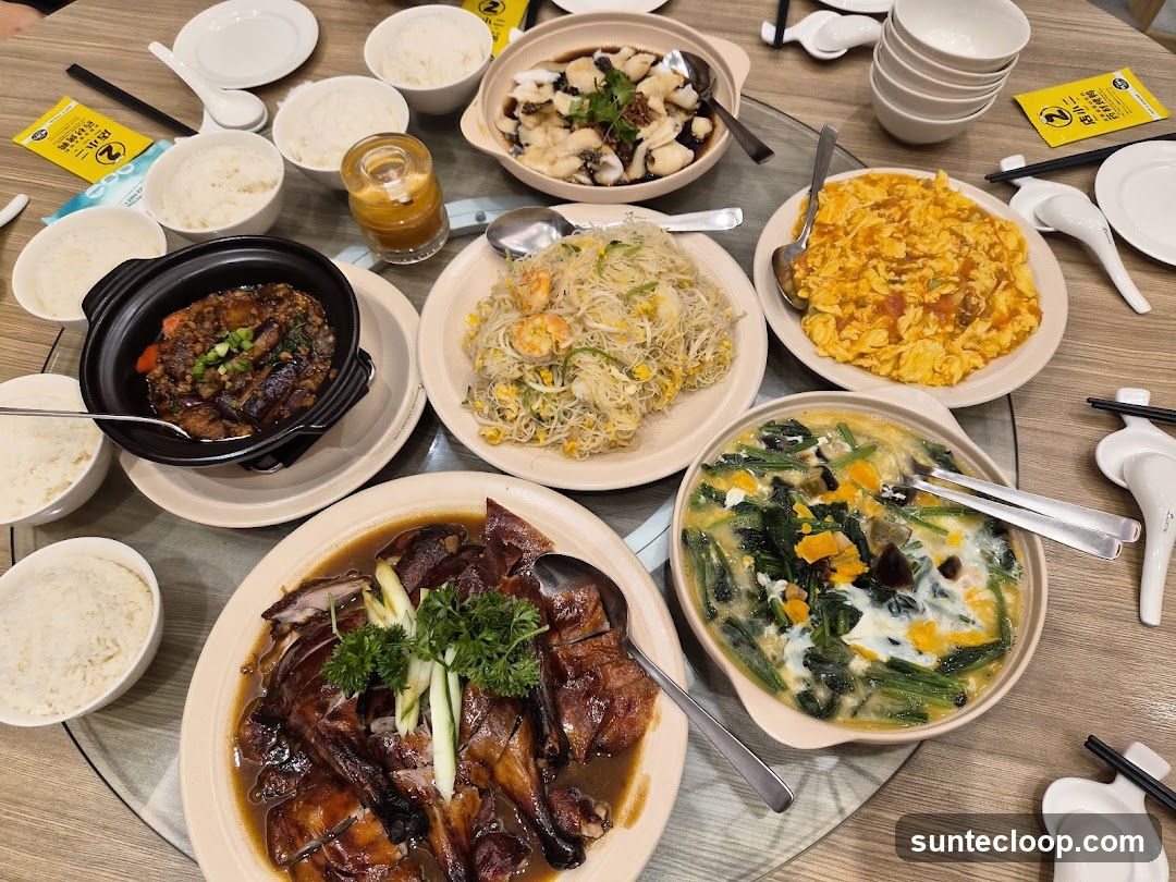 Chinese Food Spread