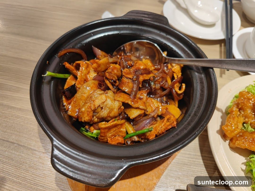 Braised Pork Belly with Onions