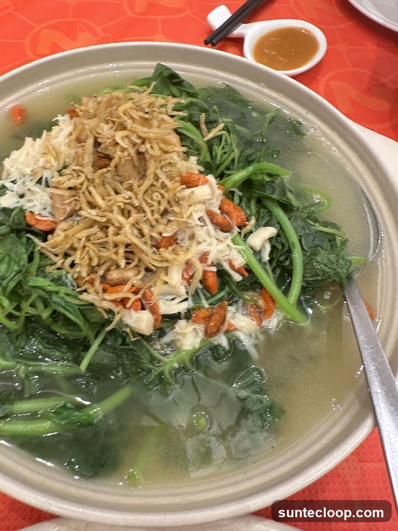 Vegetable Soup with Toppings