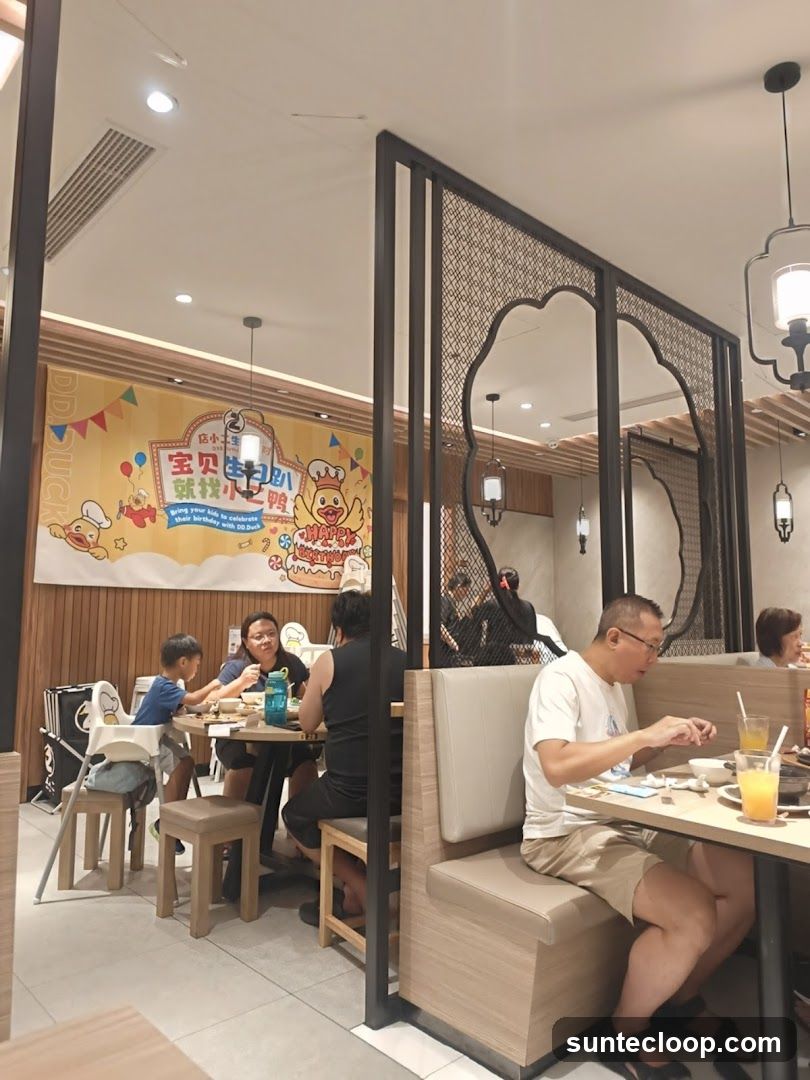 Restaurant Interior with Diners