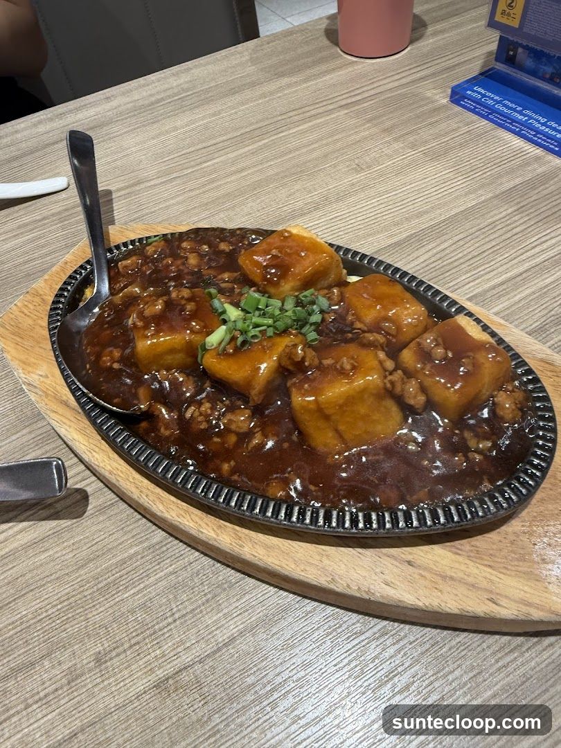 Sizzling Tofu Dish