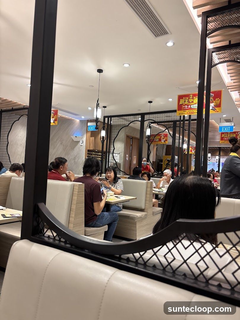 Restaurant Interior with Diners