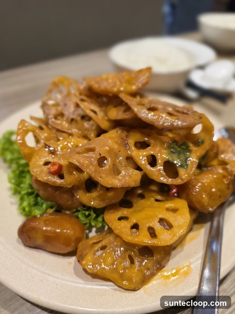 Crispy Lotus Root Dish
