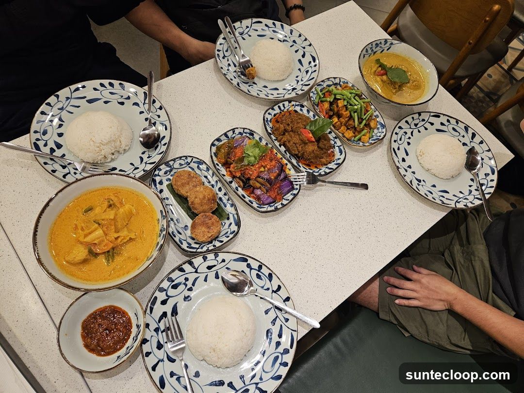 Table with various dishes