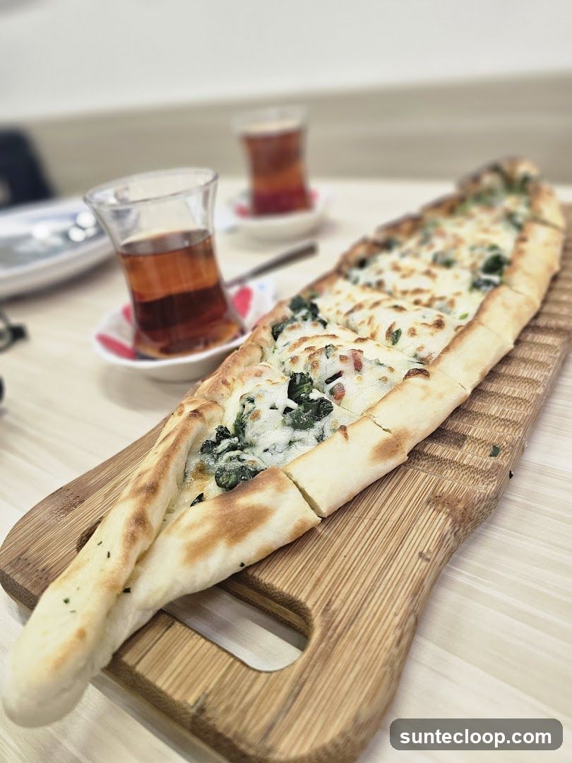 Pide with Spinach and Cheese