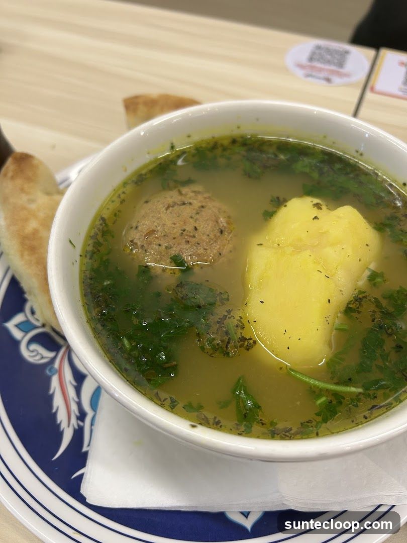 Soup with Meatball and Potato