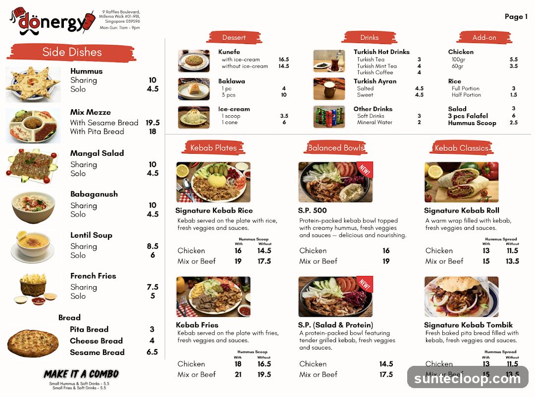 Dönergy Menu