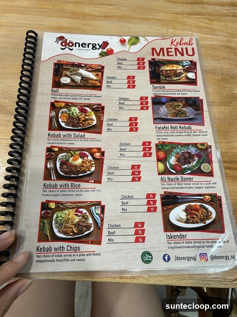 Dönergy Turkish Kebab Menu