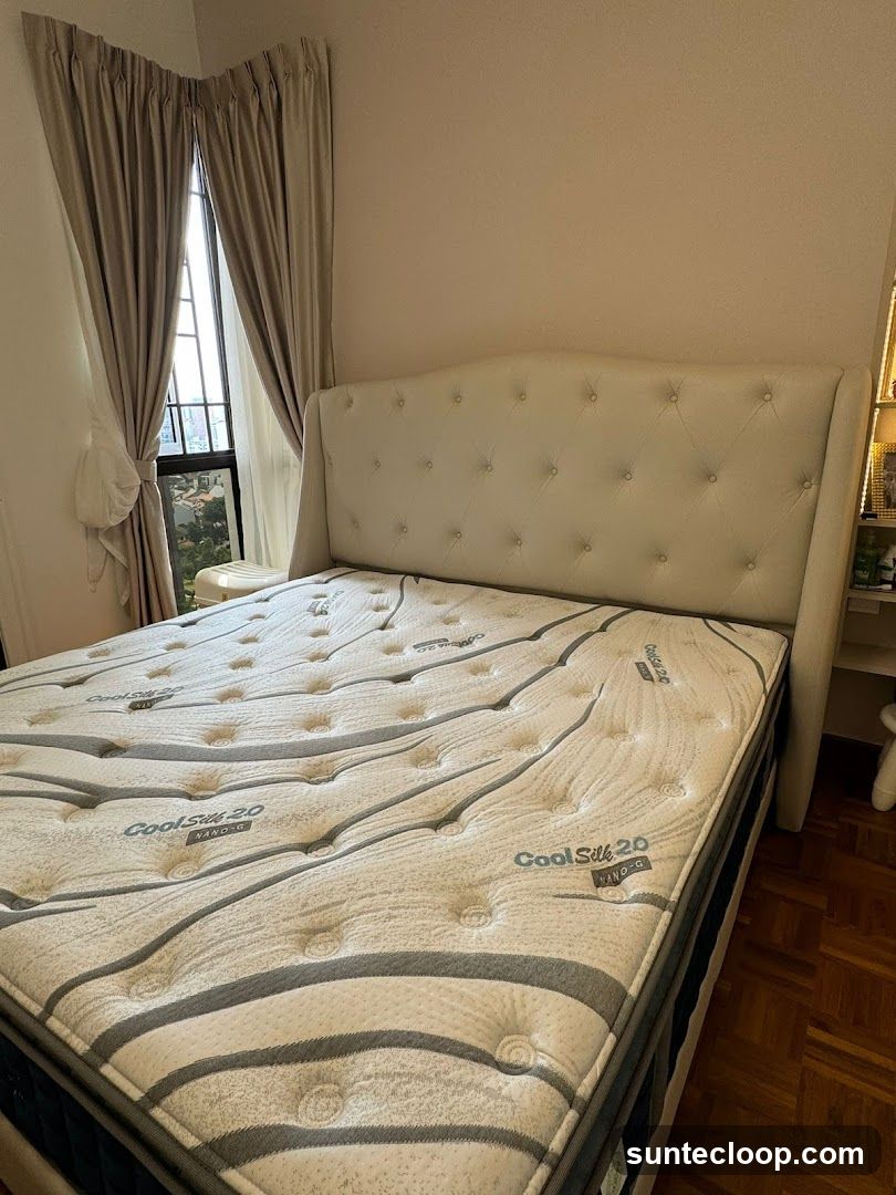 Tufted Headboard and Mattress