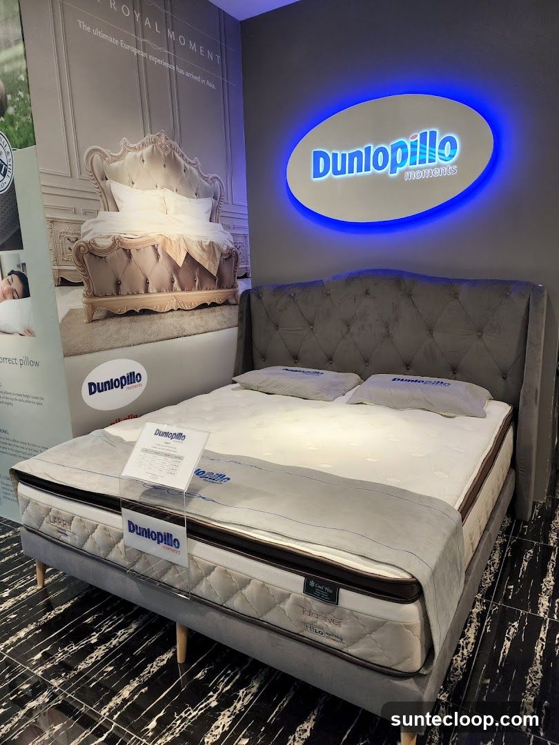 Dunlopillo Mattress Display