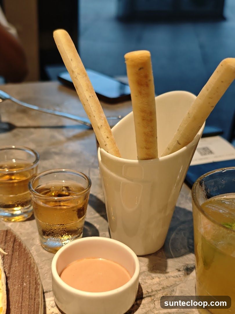 Breadsticks and Drinks