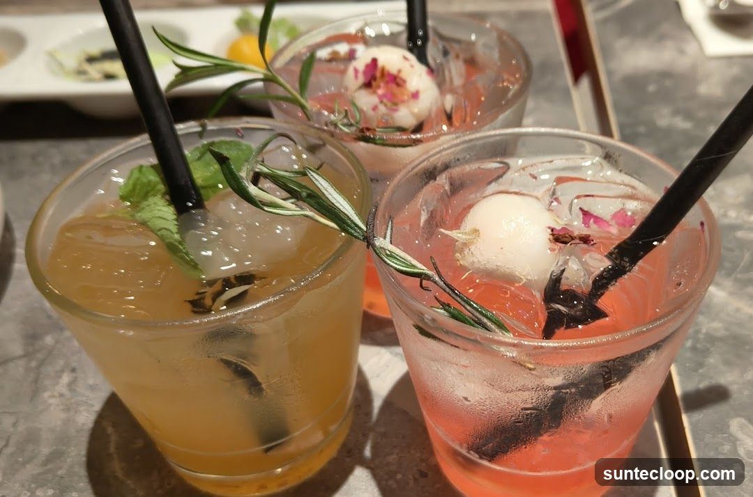 Three refreshing drinks