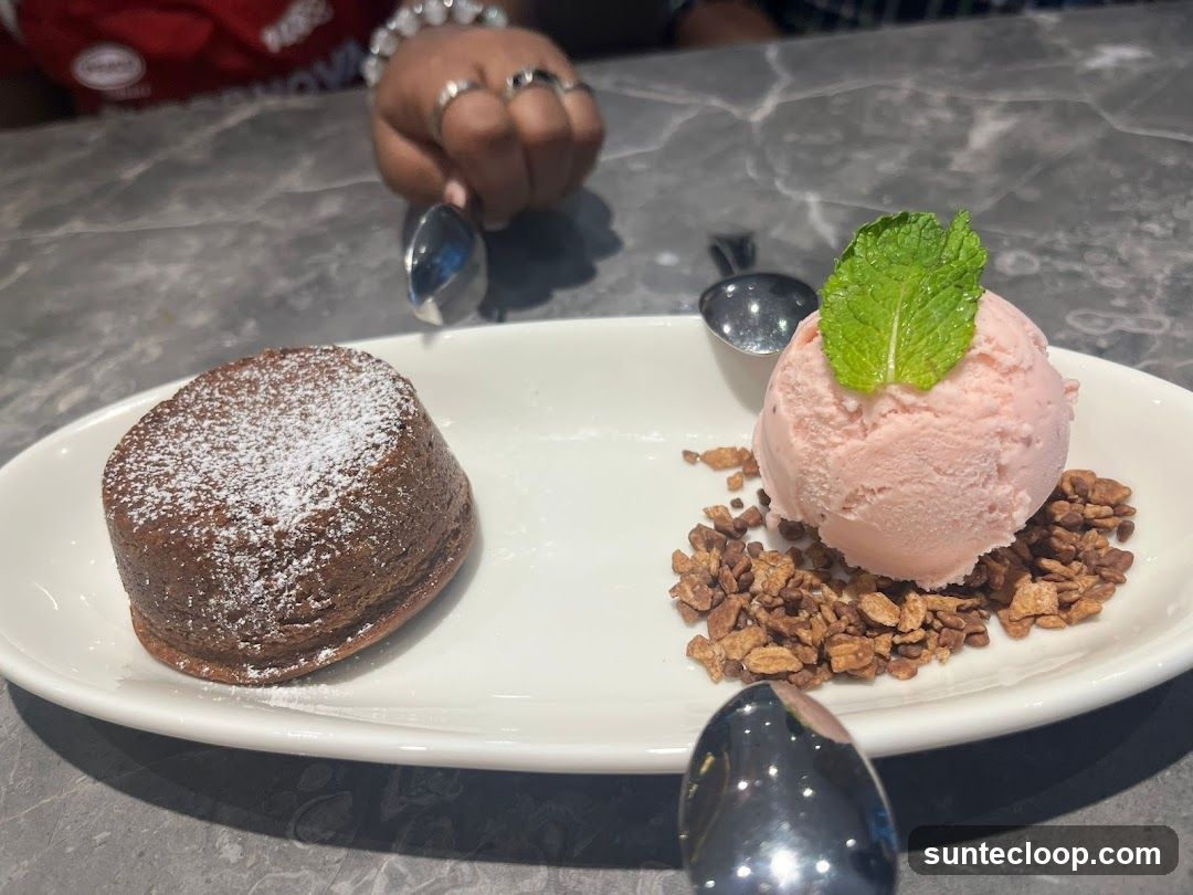 Chocolate Lava Cake with Ice Cream