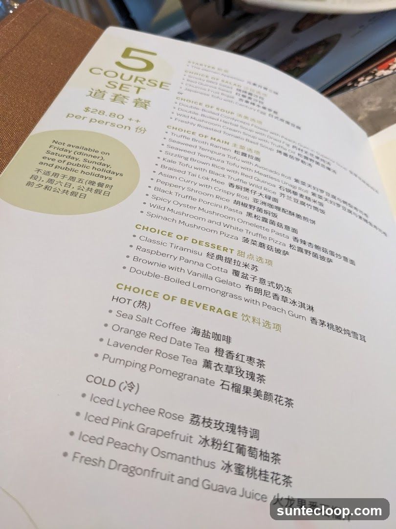 5 COURSE SET