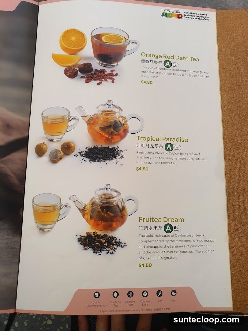 Tea Menu