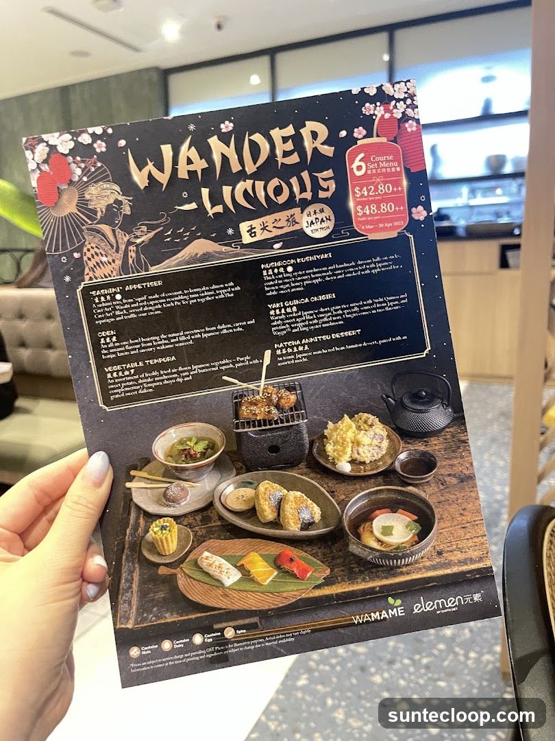 Wander-licious 6 Course Set Menu