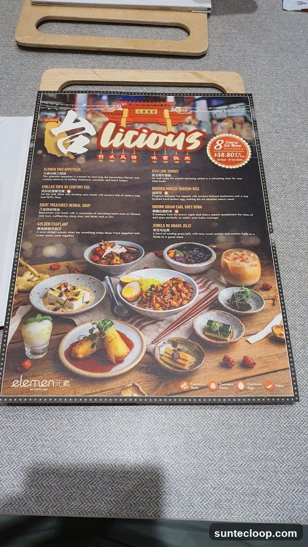 Element My Earth Diet Menu