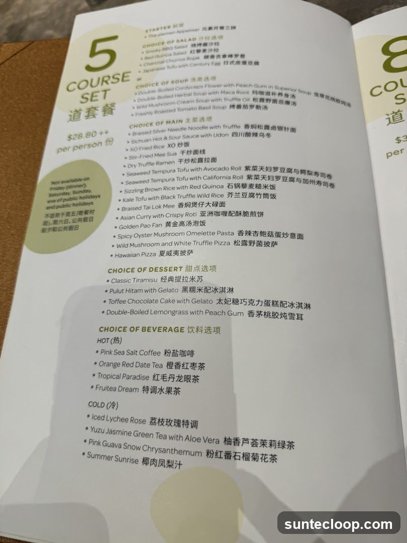 5 COURSE SET