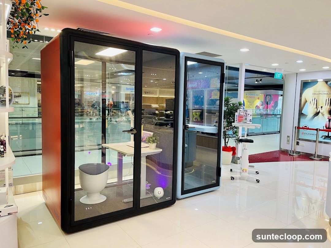 Office Pods in a Retail Space