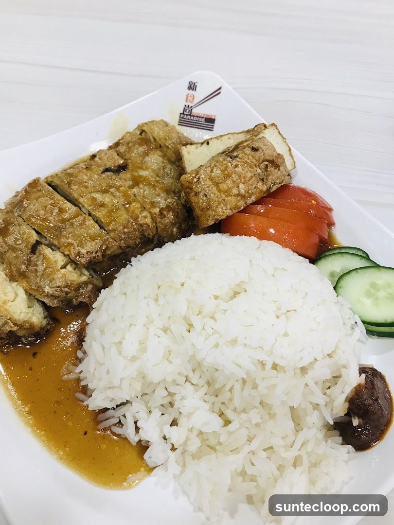 Fried Tofu and Rice