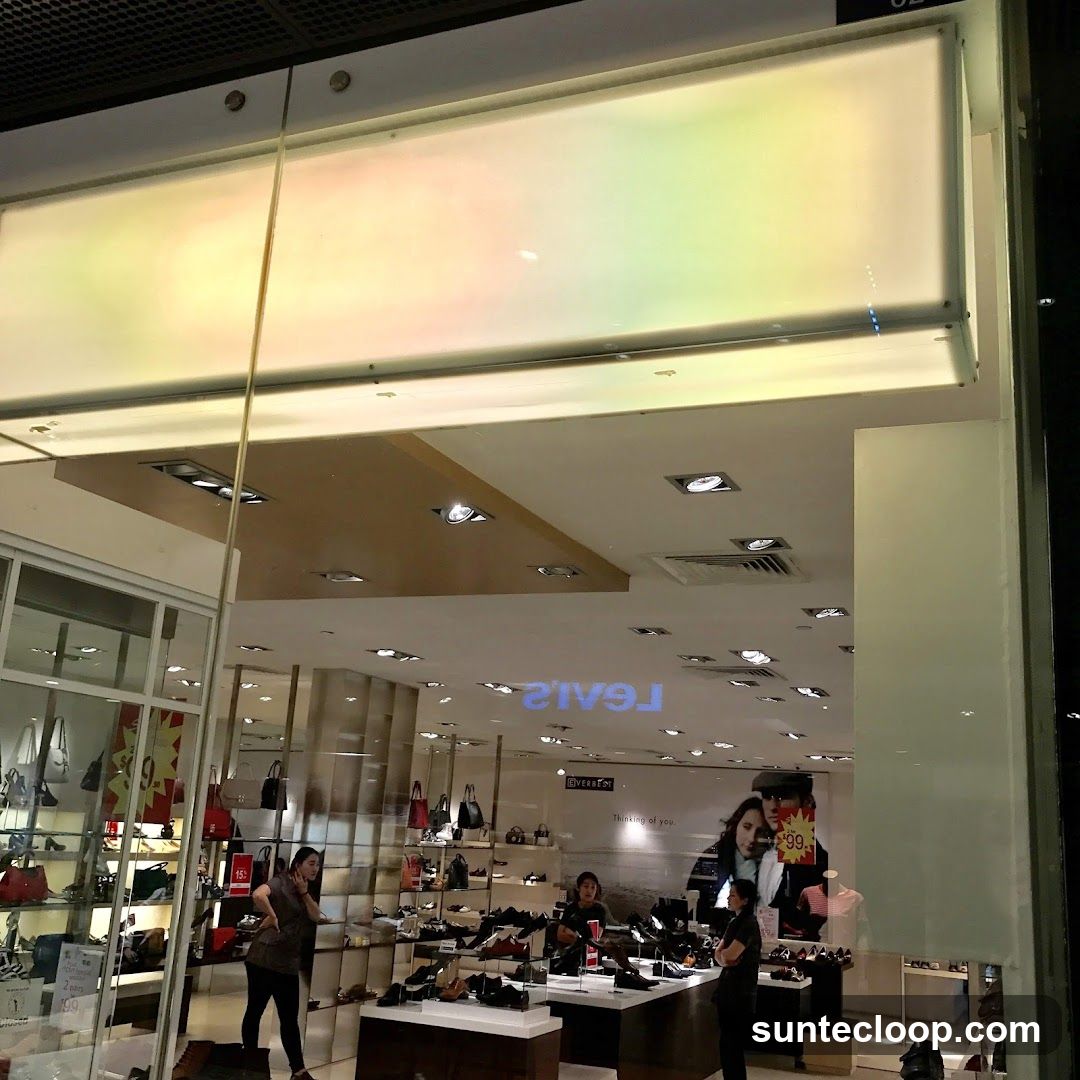 Store Interior with Shoes and Handbags