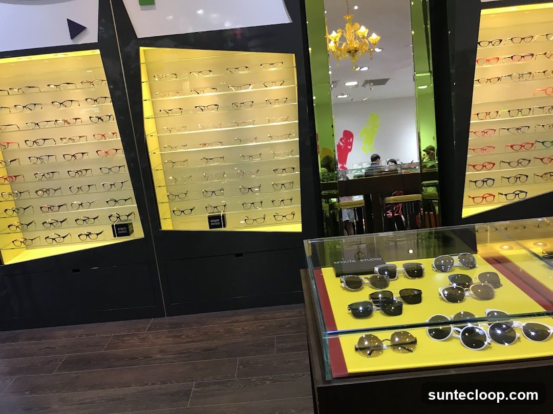 Eyeglasses and Sunglasses Display