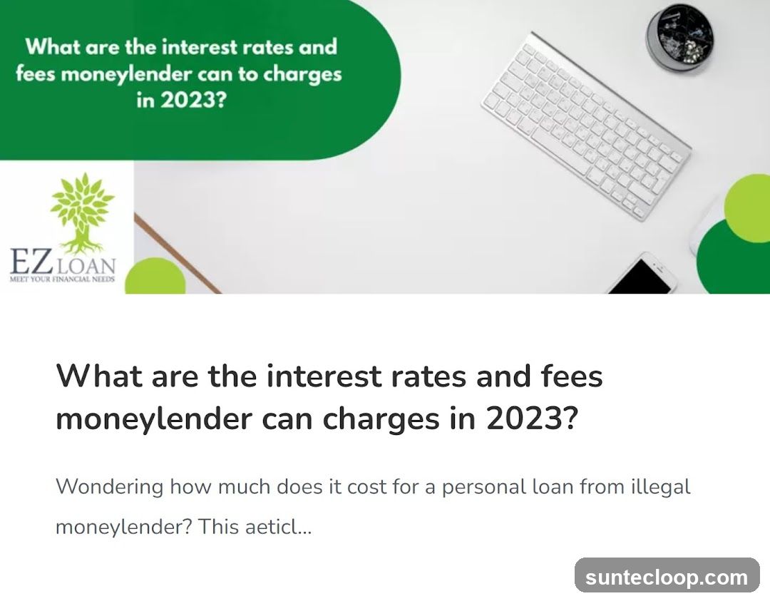 What are the interest rates and fees moneylender can charge in 2023?