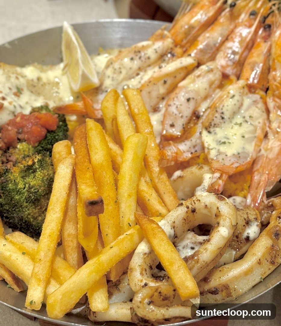 Seafood Platter with Fries