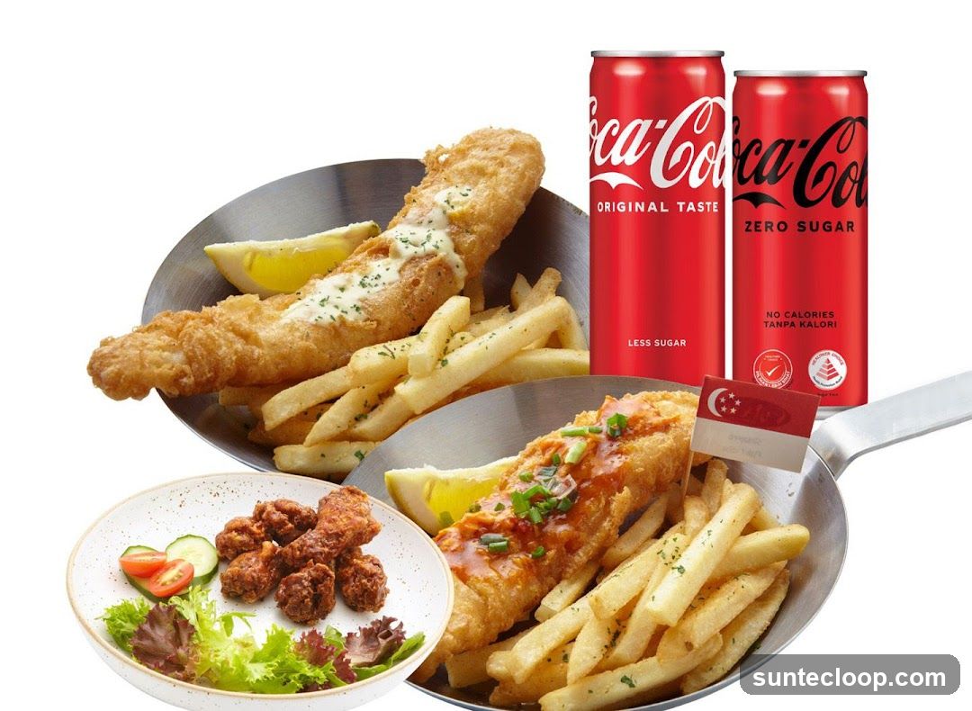 Fish and Chips Meal with Coca-Cola