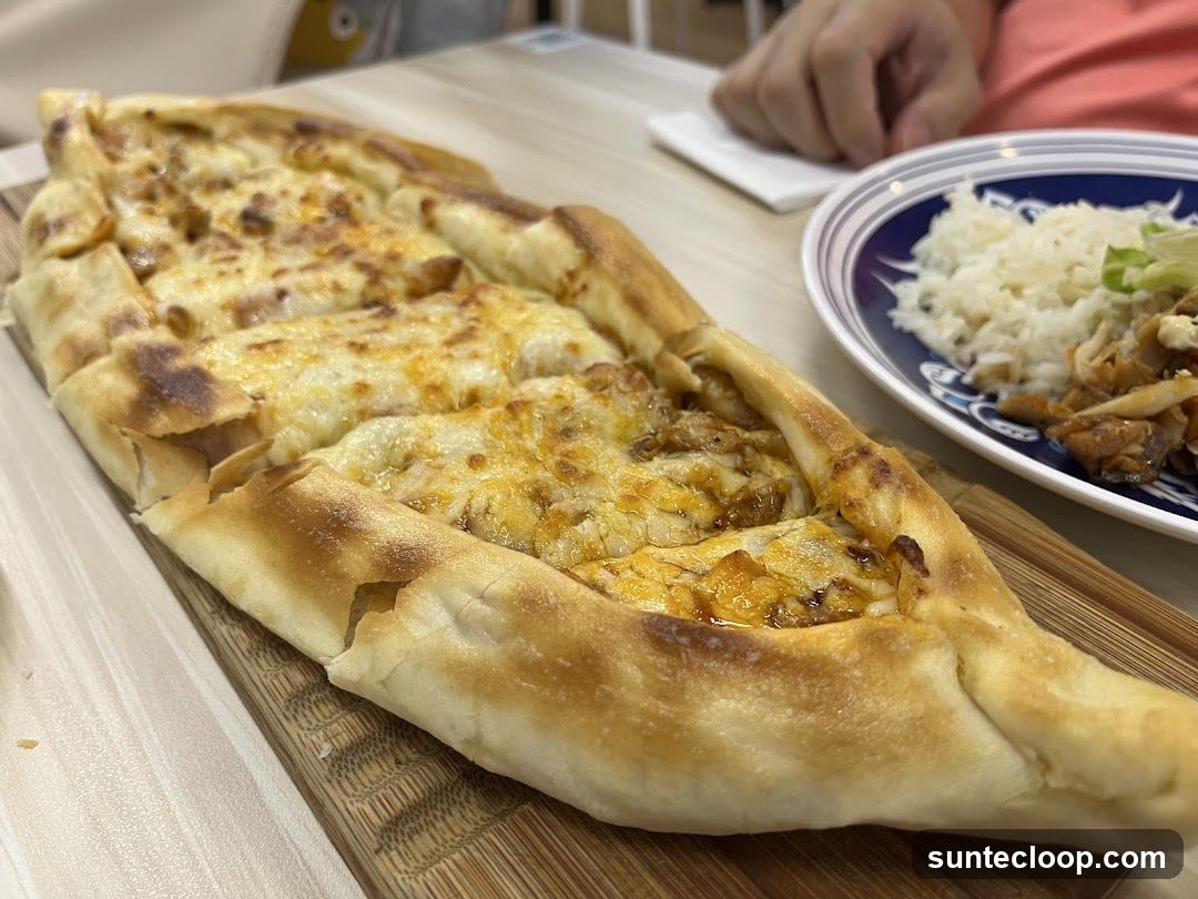 Pide with Meat and Cheese