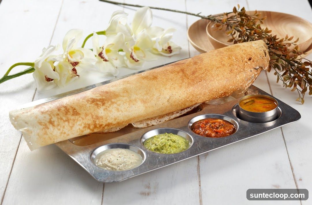 Dosa with Chutneys