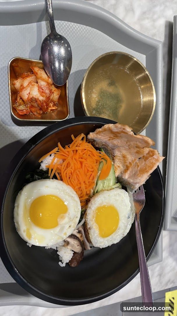 Salmon Bibimbap with Kimchi